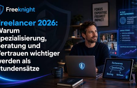 Freelancer gegen KI? Warum 2026 Spezialisierung, Beratung und Vertrauen wichtiger werden als Stundensätze