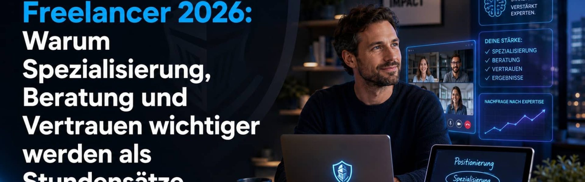 Freelancer gegen KI? Warum 2026 Spezialisierung, Beratung und Vertrauen wichtiger werden als Stundensätze